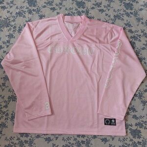 Chrome Hearts Love You Mesh Warm Up Jersey Pink